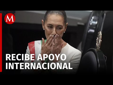 Mandatarios internacionales respaldan a Claudia Sheinbaum en Palacio Nacional