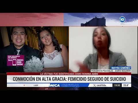 Conmoción en Alta Gracia por un femicidio seguido de suicidio