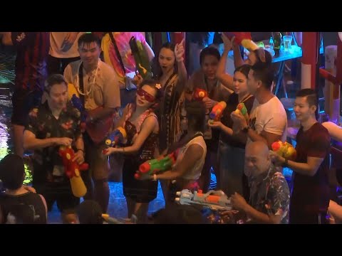 Street water fights as revellers celebrate Songkran in Bangkok