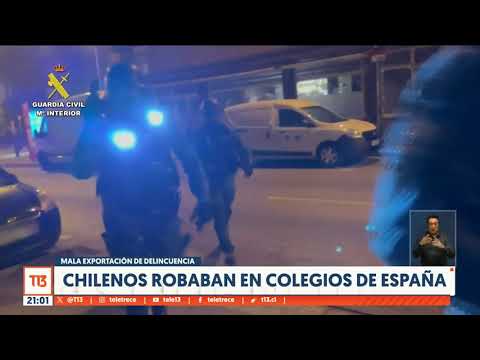 Chilenos robaban en escuelas de España: son acusados de atacar treintena de colegios
