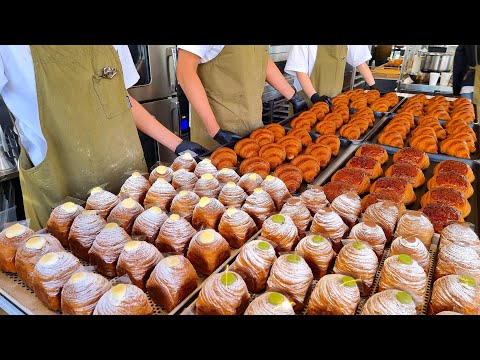 오픈날부터 매일 매진! 한 번 맛보면 무조건 단골되는 베이커리 / Amazing croissants, pep o chocolat, danish - Korean street food