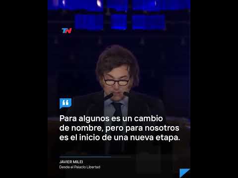 JAVIER MILEI EN EL PALACIO LIBERTAD I “Es el principio de un cambio de época, no solo de nombre”