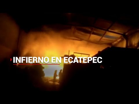 #MientrasDormía | ¡Se INCENDIA un fábrica de colchones al lado de una GASERA en Ecatepec!