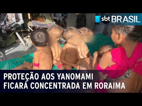 Trabalho de proteção à população Yanomami será concentrada em Roraima | SBT Brasil (29/02/24)