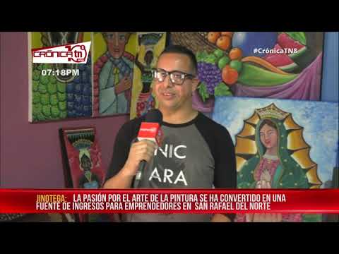 Pasión y arte por la pintura, una forma de ingreso en Jinotega - Nicaragua