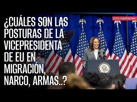 ¿Cuáles son las posturas de la Vicepresidenta de EU en migración, narco, armas..?