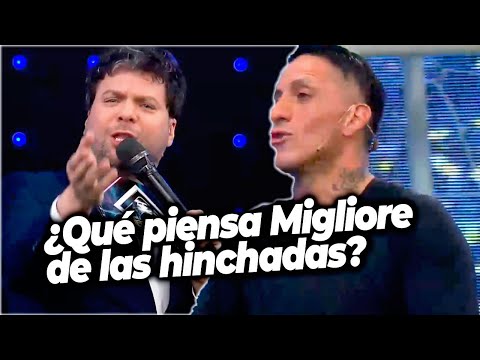 Pablo Migliore habló sobre las hinchadas de fútbol y Guido Kaczka no le creyó