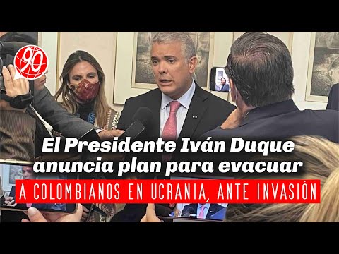 Presidente Duque anuncia plan para evacuar a colombianos de Ucrania ante peligro de invasión