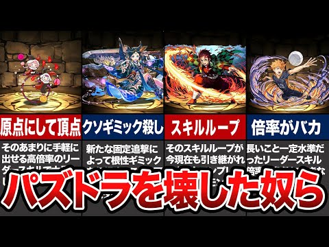 【悲報】ゲームバランスを崩壊させた、パズドラのA級戦犯たち【パズドラ解説】