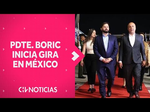 Pdte. Boric llega a México acompañado de Beatriz Sánchez en su debut como embajadora