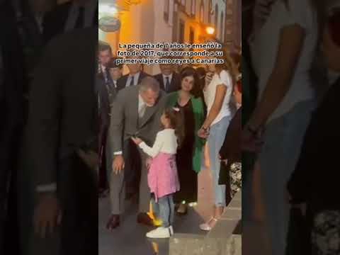 Valentina cumple su sueño al hablar con Felipe VI siete años después de hacerse una foto con Letizia