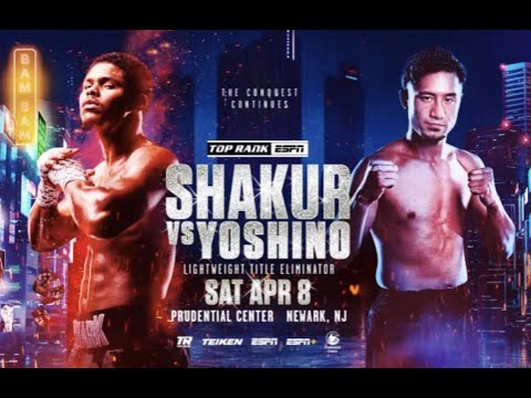Shakur Stevenson vs Shuichiro Yoshino este 8 de Abril en Nueva Jersey