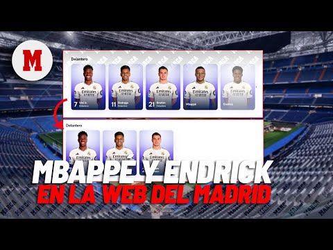 Mbappé y Endrick ya aparecen en la web del Real Madrid como jugadores de la primera plantillaI MARCA