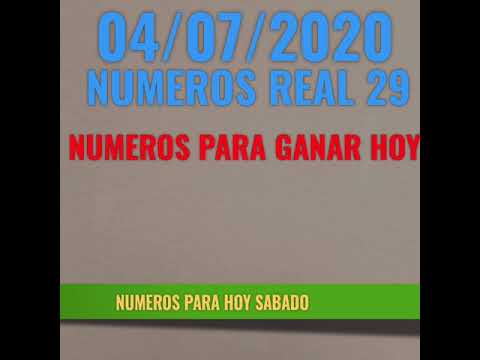 NUMEROS PARA HOY 04/07/2020 DE JULIO PARA TODAS LAS LOTERIAS