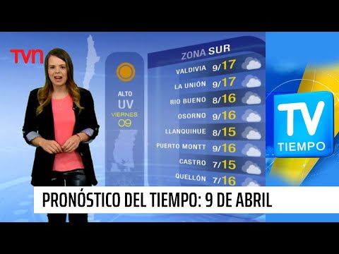 Pronóstico del tiempo: Viernes 9 de abril | TV Tiempo
