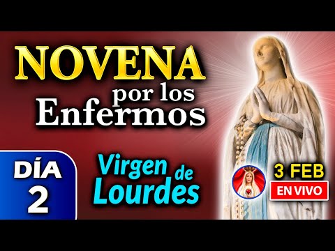 NOVENA por los ENFERMOS, Rosario de HOY a la Virgen de Lourdes DÍA 2  - 3 feb 2023