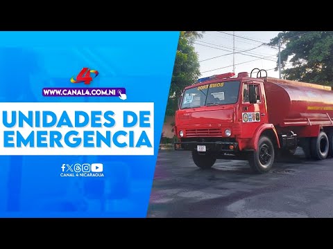 Desplazamiento de 3 unidades de emergencia para nueva estación de bomberos en León