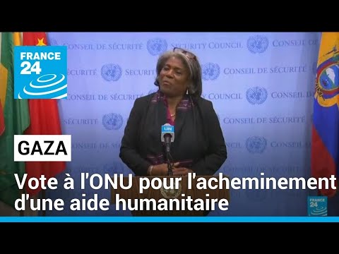 Gaza pilonnée par Israël : vote à l'ONU pour l'acheminement d'une aide humanitaire • FRANCE 24
