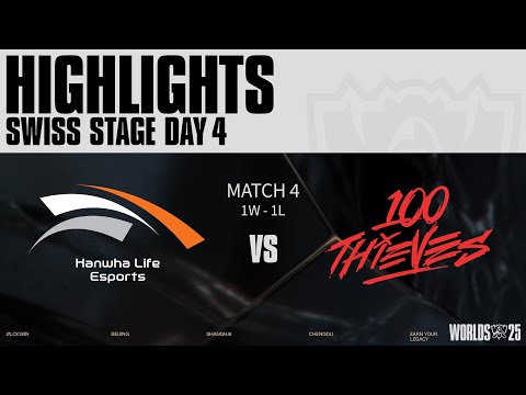 HLE vs 100T 매치 하이라이트 | 스위스 Day4 | 2025 월드 챔피언십