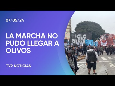 La policía impidió a manifestantes llegar a la Quinta Presidencial de Olivos