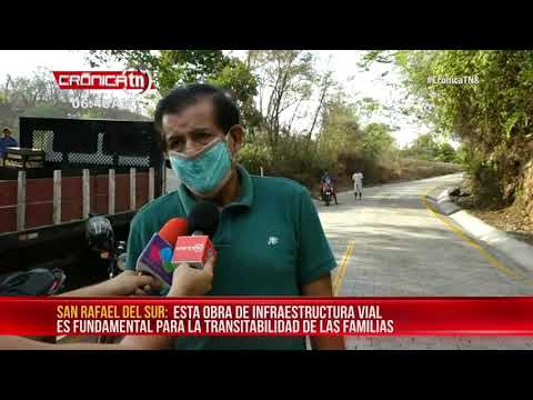 Alcaldía de San Rafael del Sur inaugura proyecto de infraestructura vial - Nicaragua