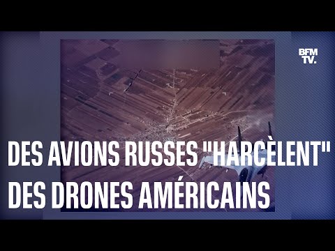 Des avions de combat russes harcèlent des drones américains, selon Washington