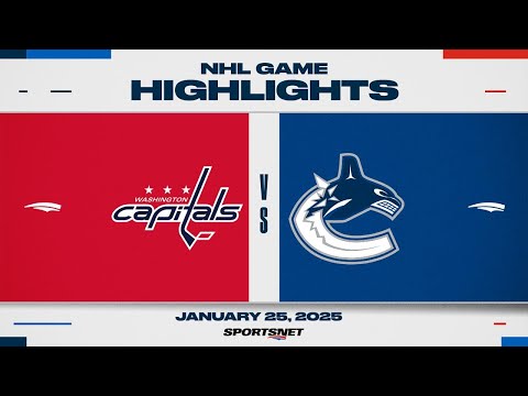 NHL Highlights | Capitals vs. Canucks - January 25, 2025