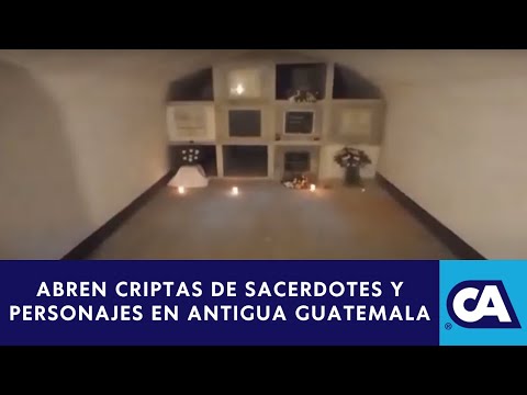 Permiten visita a criptas en San Francisco el Grande en Antigua