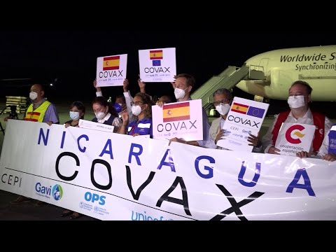Nicaragua: llega casi un millón de vacunas anticovid-19 donadas por España