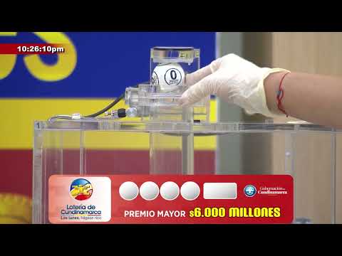 Resultados del Sorteo del Premio Mayor de $6.000 Millones de la Lotería de Cundinamarca