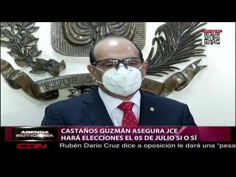 Castaños Guzmán asegura JCE hará elecciones el 05 de julio sí o sí