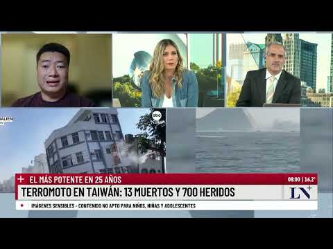 Terremoto en Taiwán: al menos dejo 13 personas muertas y 1000 heridos