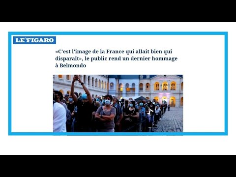 Hommage à Belmondo : C'est l'image de la France qui allait bien qui disparaît • FRANCE 24