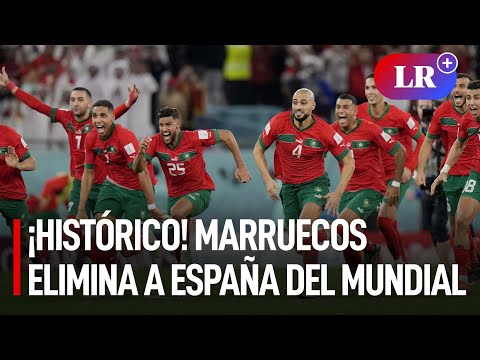 ¡Histórico! Marruecos elimina a España del mundial y fanáticos celebran pase a cuartos de final| #LR