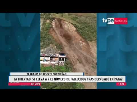 La Libertad: se eleva a 7 el número de fallecidos tras derrumbe en Pataz