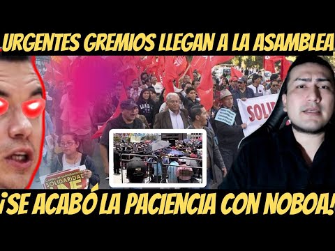 URGENTE Gremios Sociales llegan en MASA a la Asamblea ¿Fuera Noboa fuera?