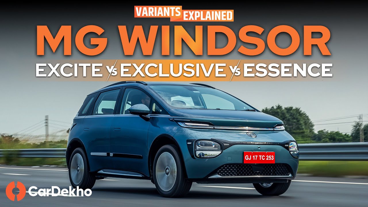 MG Windsor EV Variants Explained: Base Model vs Mid Model vs Top Model