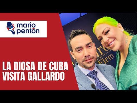 La Diosa de Cuba visita Gallardo Law Firm y conversa con Mario J. Pentón