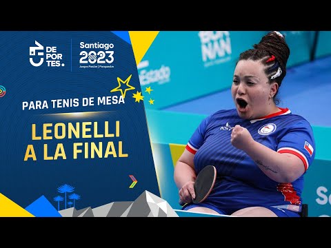¡A LA FINAL! Tamara Leonelli venció a México en para tenis de mesa y va por el oro | Santiago 2023
