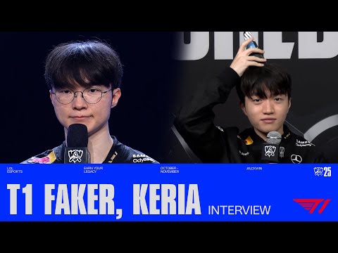 T1 Faker, Keria 인터뷰 | 플레이-인 | 2025 월드 챔피언십