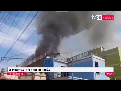 Breña: incendio de proporciones deja a más de 30 familias afectadas