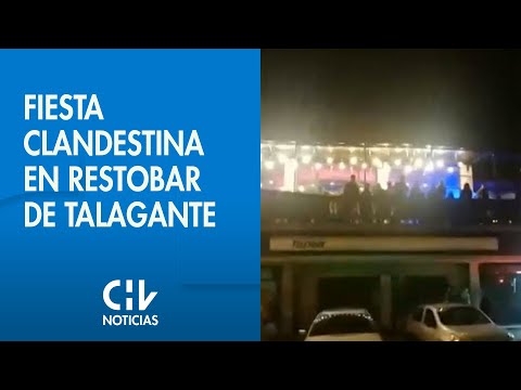 Detienen a 94 personas por fiesta clandestina en restobar de Talagante