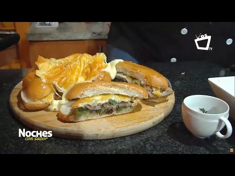 Sandwich de carne bañado de queso fundido - RECETA PERFECTA || NOCHES CON SABOR