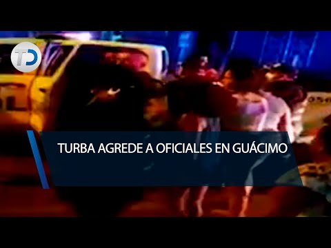 Turba agrede a policías en Guácimo
