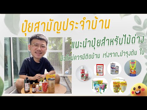 แนะนำปุ๋ยสามัญประจำบ้านสำหรับม