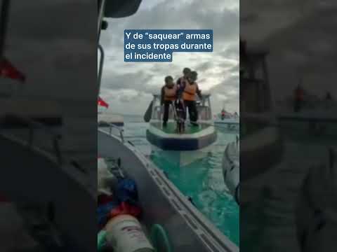 Barcos chinos y filipinos chocan en una zona disputada