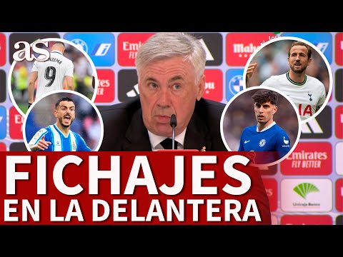 FICHAJES REAL MADRID | ANCELOTTI: Los partidos SE GANAN CON DELANTEROS y SIN ELLOS | AS