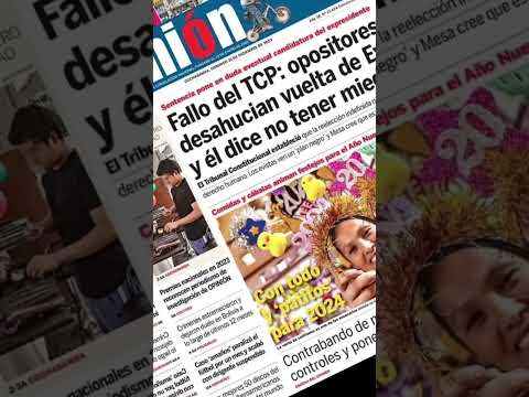 las últimas #portadas de la #prensa #Boliviana del 2023, TCP EN EL OJO DEL HURACÁN