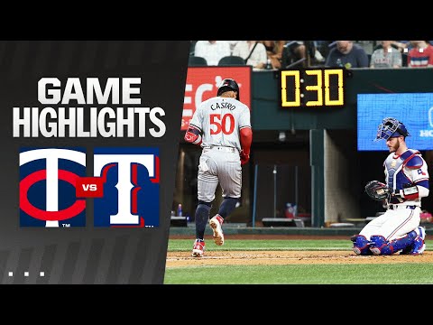 Twins vs. Rangers Game Highlights (8/15/24) | MLB Highlights