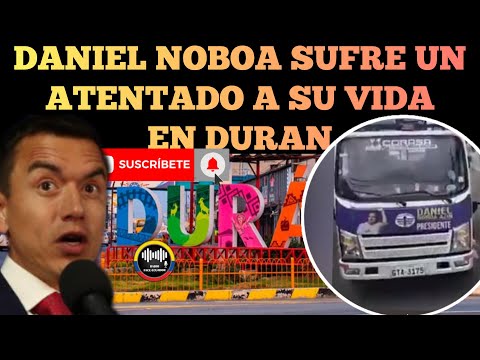 DANIEL NOBOA SUF.RE UN ATE.NTADO EN CONTRA DE SU VIDA EN CARAVANA EN DURAN NOTICIAS RFE TV